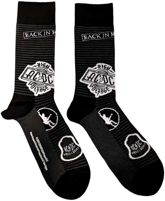AC/DC Chaussettes Icons Black 40-45