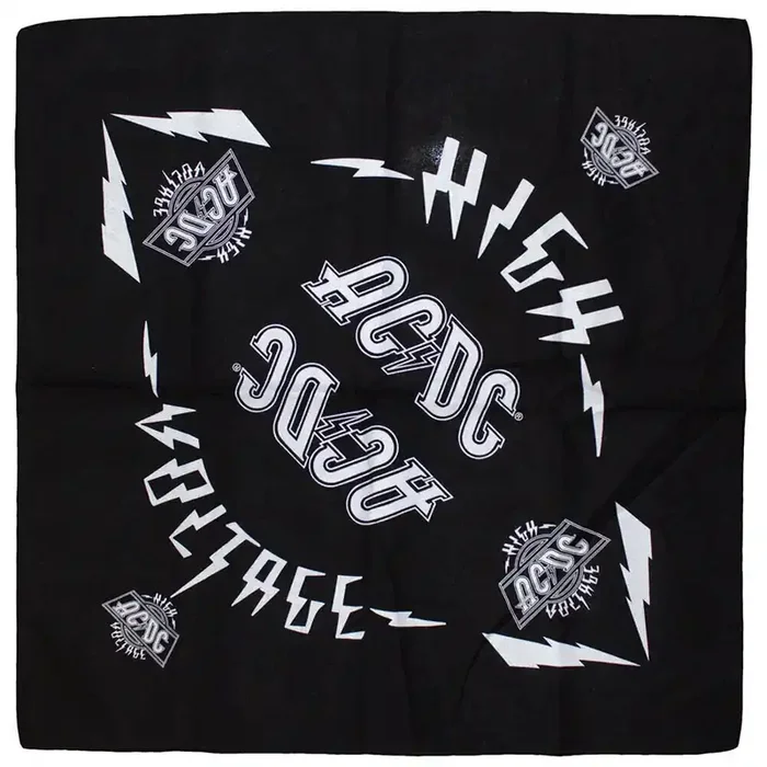 AC/DC Foulard High Voltage Black
