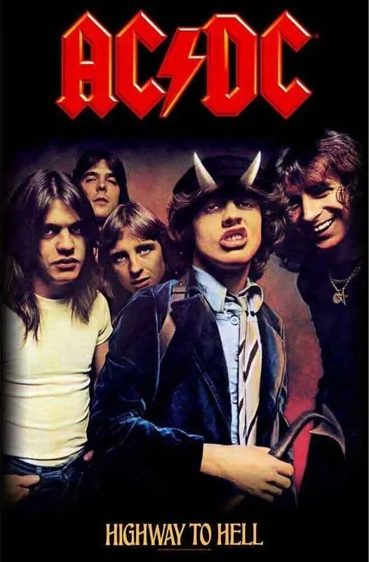 AC/DC Highway to Hell Drapeau