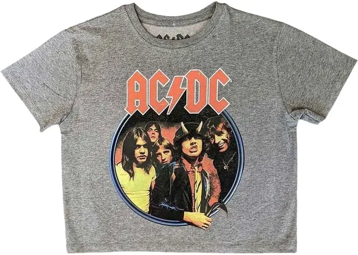 AC/DC T-shirt Highway To Hell Circle Ladies Grey XL