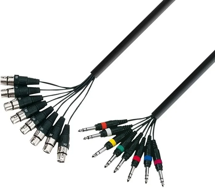 Adam Hall K3 L8 FV 0500 5 m Câble multiconducteur
