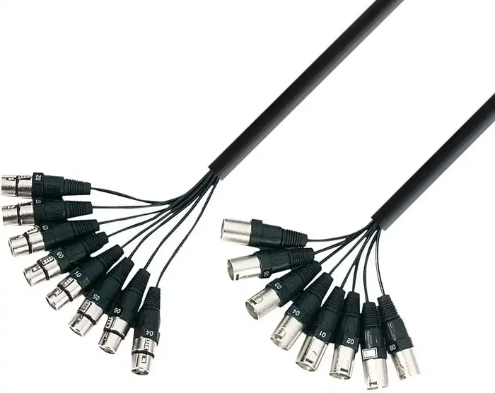 Adam Hall K3 L8 MF 0500 5 m Câble multiconducteur