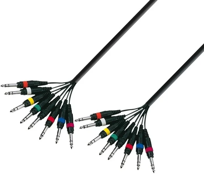 Adam Hall K3 L8 VV 0500 5 m Câble multiconducteur