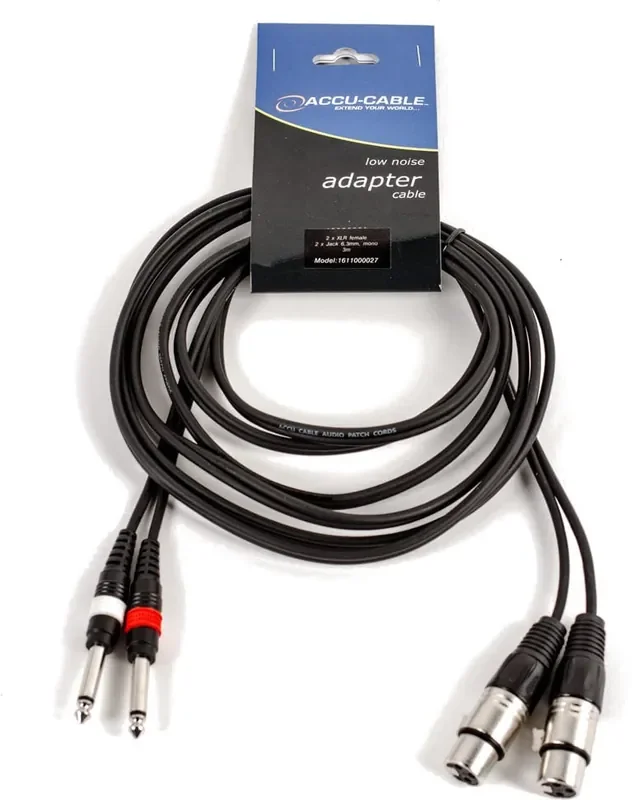 ADJ AC-2XF-2J6M 3 m Câble audio