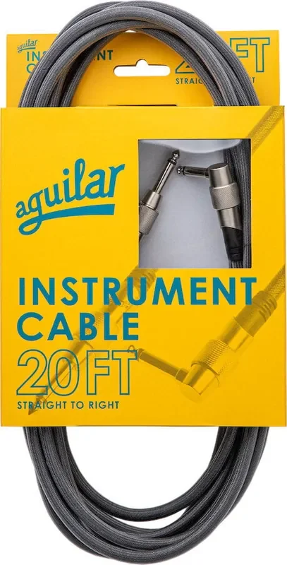 Aguilar INST-20RS 20ft / 6‚10 m Angle – Droit Câble d‘instrument