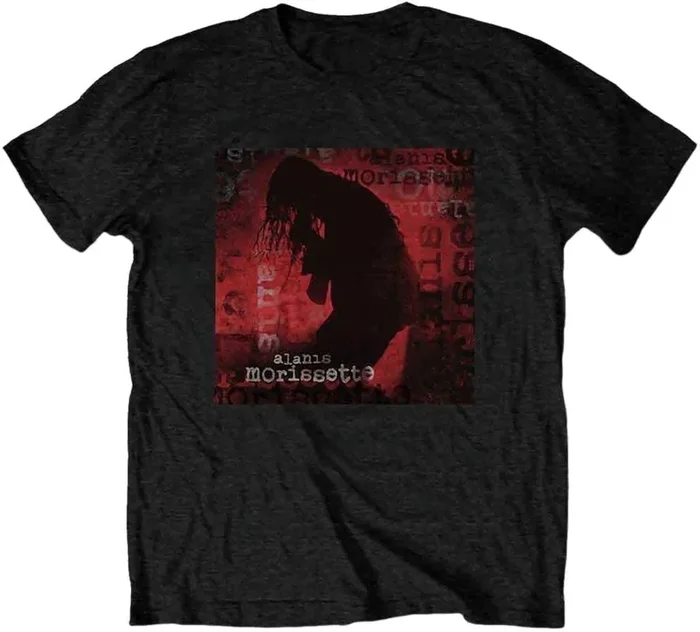 Alanis Morissette T-shirt Ironic Silhouette Unisex Black 2XL