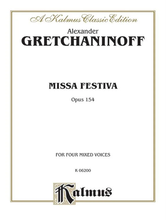 Alfred Publishing Gretchaninov A. – Missa Festiva Op. 154