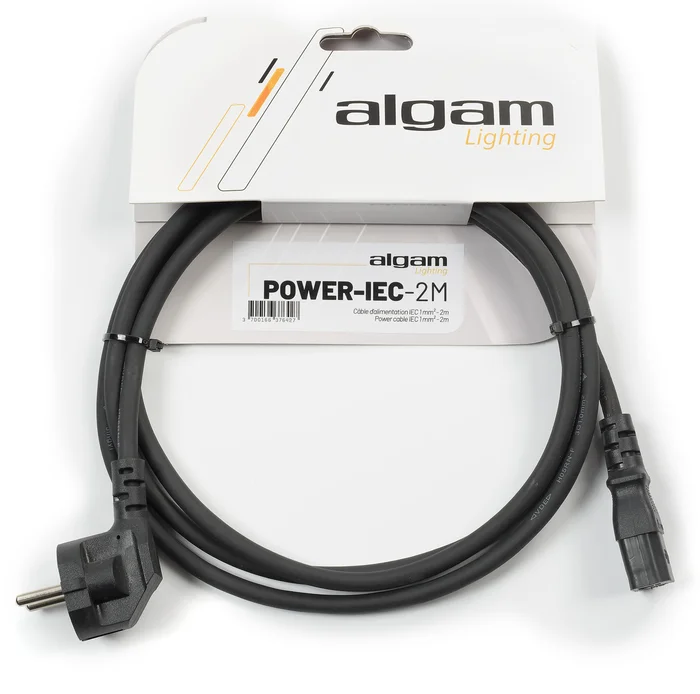 Algam Lighting Câble d&rsquo;alimentation IEC – 2M