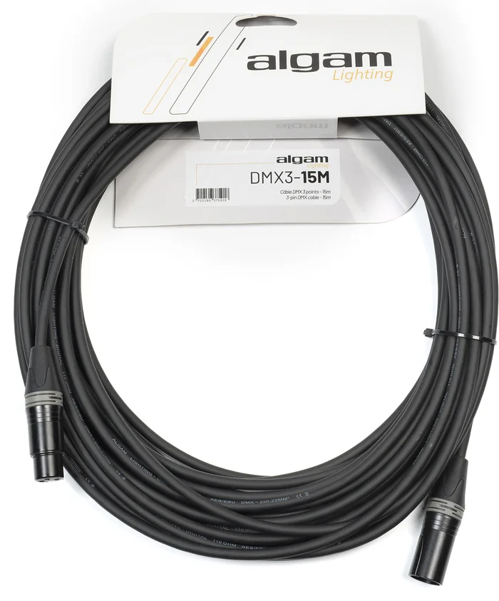 Algam Lighting Câble DMX 3 points – 15M
