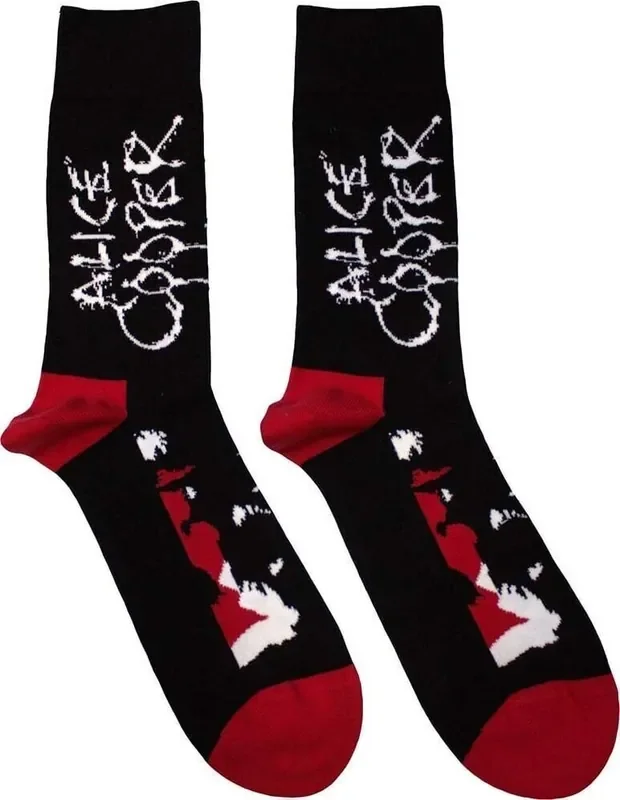 Alice Cooper Chaussettes Face Black 40-45