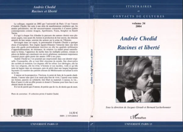 Andrée ChedidItinéraires et Contacts de culturesN°34