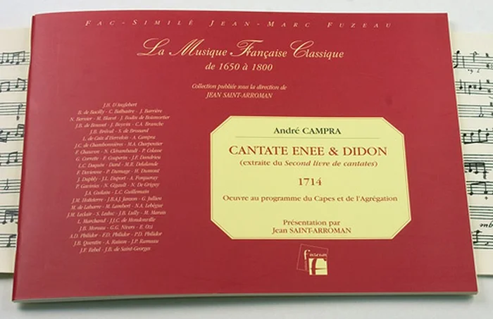 Anne Fuzeau Productions Campra A. – Cate Enee & Didon – Soprano, Basse, Bc- Fac-Simile