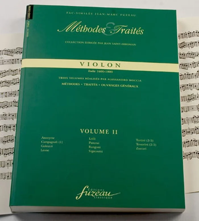 Anne Fuzeau Productions MOCCIA A. – METHODES ET TRAITES VIOLON VOL.2 SERIE IV, ITALIE 1600-1800 – FAC-SIMILE FUZEAU