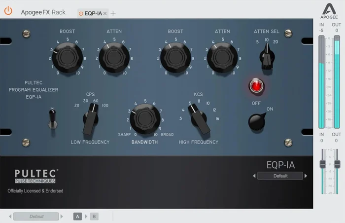 APOGEE FX Rack Pultec EQP-1A