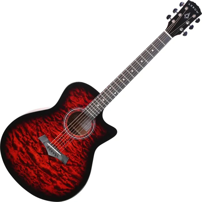 Arrow Dune Red Guitare acoustique