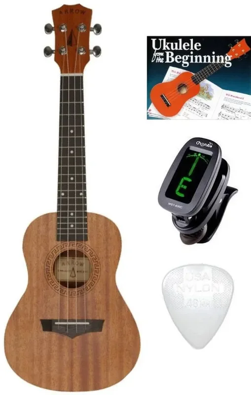 Arrow MH-10 Ukulele SET Natural Ukulélé concert