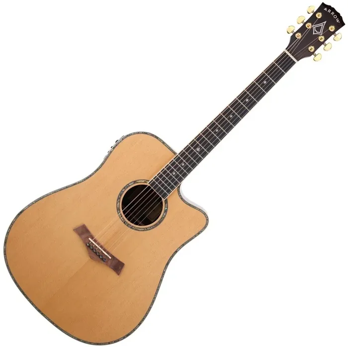 Arrow Platinum D CE Natural Guitare Dreadnought acoustique-électrique