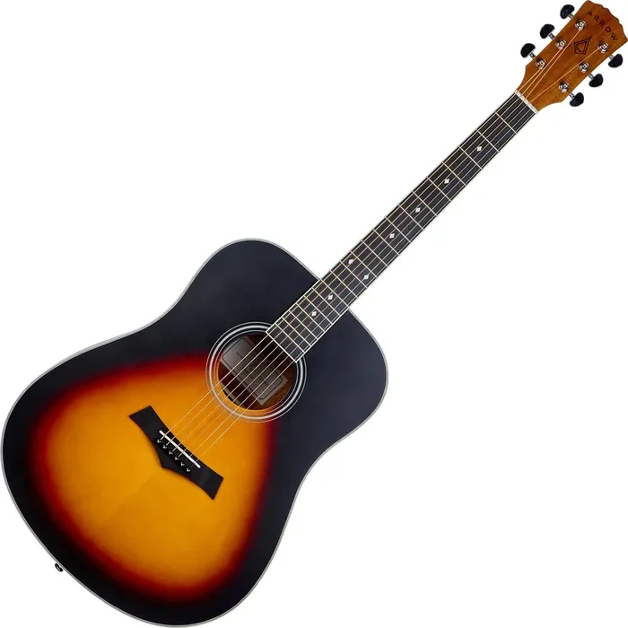 Arrow Silver D Tobacco Burst Guitare acoustique