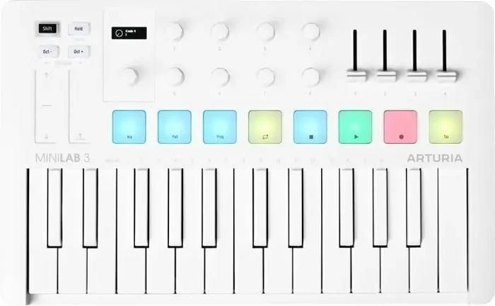 Arturia MiniLab 3 Clavier MIDI Alpine White