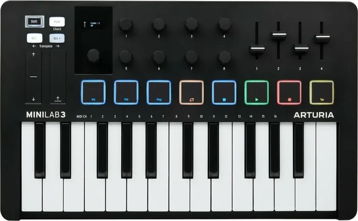 Arturia MiniLab 3 Clavier MIDI Black