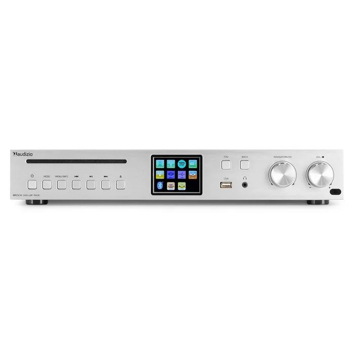 Audizio Brescia Amplificateur Hi-Fi avec Radio Internet 120W – Alu