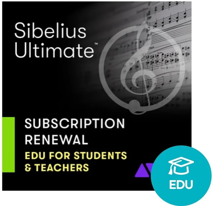 AVID Sibelius Ultim EDU Subsc Student/Teacher RENEWAL (Produit numérique)