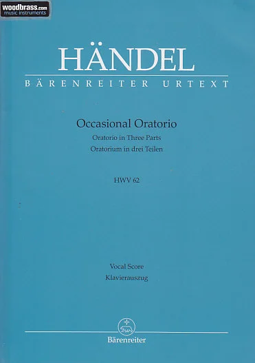 Barenreiter HANDEL – OCCASIONAL ORATORIO HWV 62