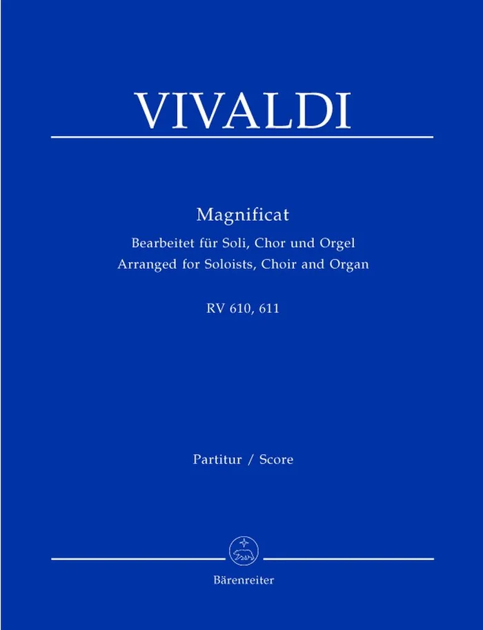 Barenreiter Vivaldi A. – Magnificat Rv 610/611 – Soli, Choeur, Orgue