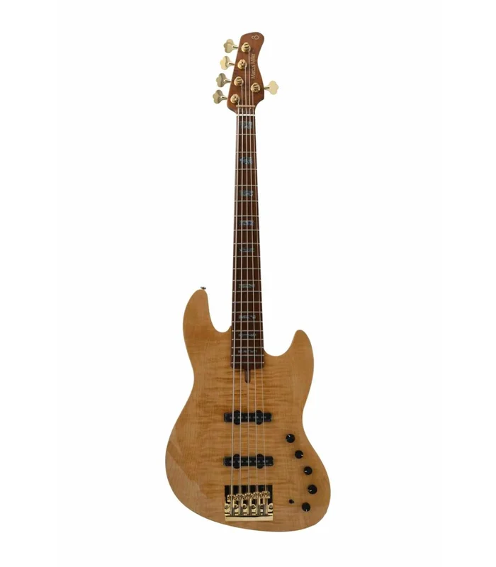 Basse Electrique 5 Cordes M. Miller V10 DX SWAMP ASH-5 NT MN + ÉTUI