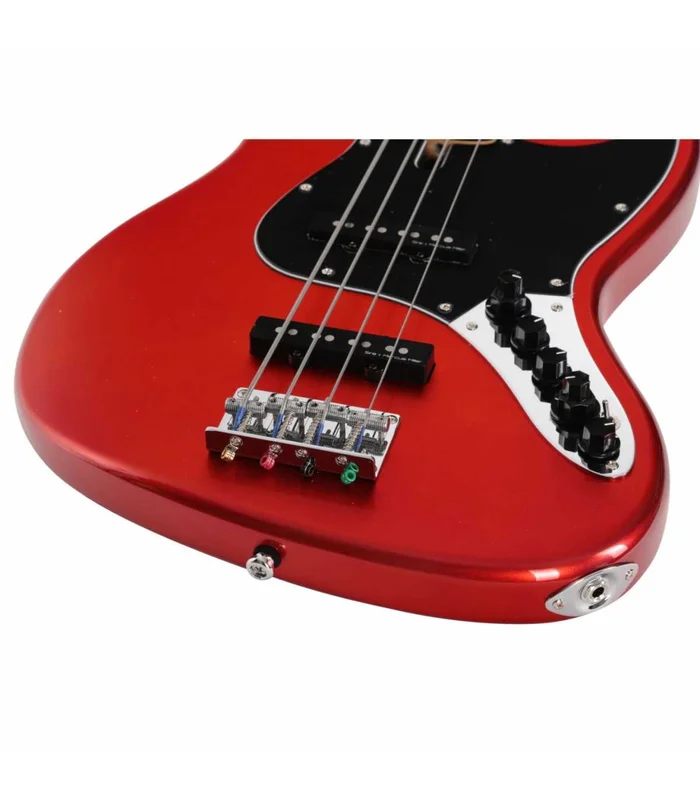 Basse Electrique FretLess M. Miller V7 VINTAGE ALDER-4 FL BMR MN Bright Metallic Red – Image 4