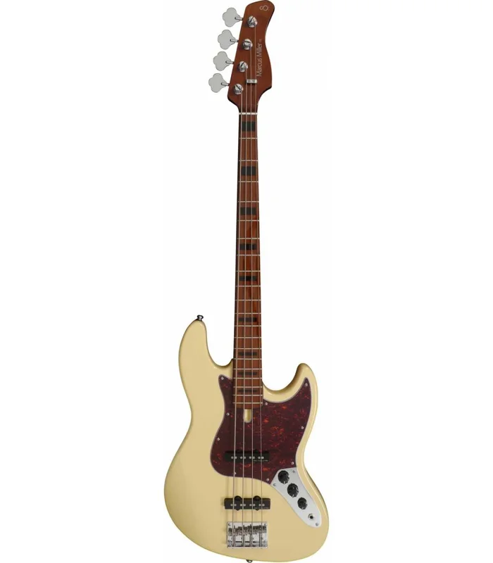 Basse Electrique M. Miller V5 ALDER-4 VWH MN Vintage White