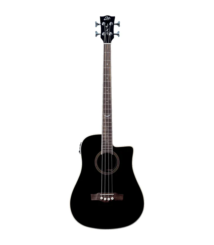 Basse Electro-Acoustique EKO NXT-B100CWE-BLK – Dreadnought cutaway See Through Black