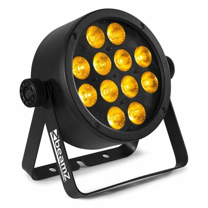 BeamZ Professional BAC306 LED – Projecteur PAR, 12x LED RGBAW-UV, 12W par LED, Boitier Aluminium avec Télécommande