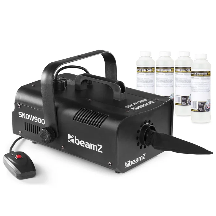 BeamZ SNOW900 – Machine à Neige 900 Watts avec 4 Concentrés 250mL