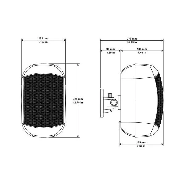 Biamp Systems MASK6C-W (La paire) – Image 3