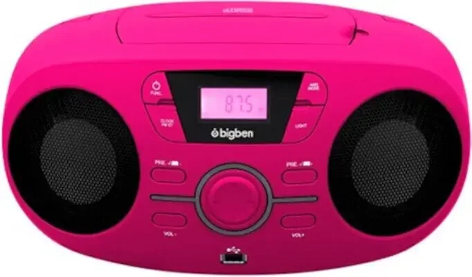 Bigben CD61RUSB Pink Lecteur de musique de table
