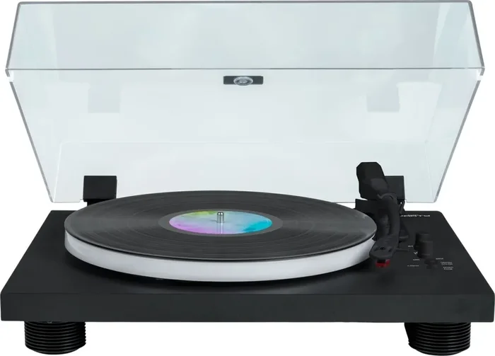 Bigben PARTYBTTDLIGHT Black Tourne-disque