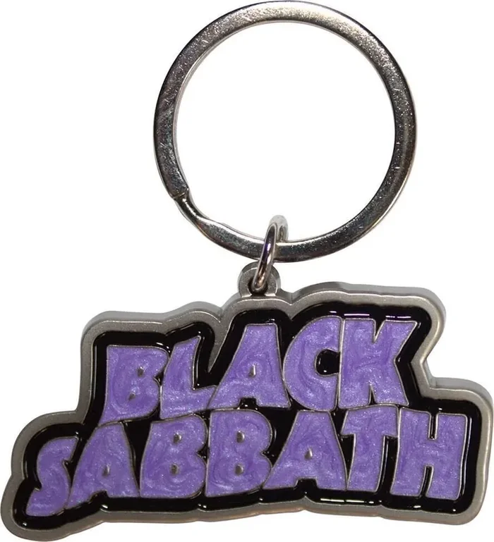 Black Sabbath Wavy Logo Bordered Porte-clés