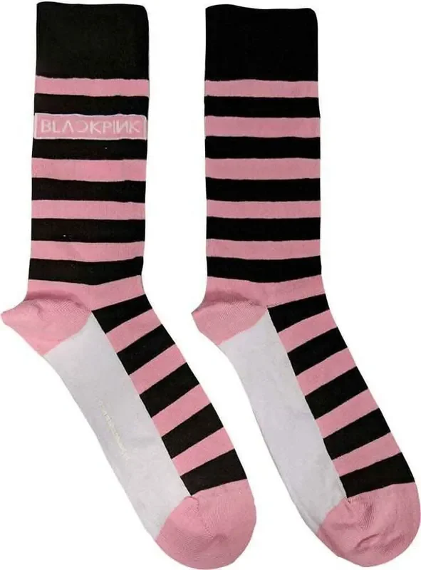 Blackpink Chaussettes Stripes & Logo Pink 40-45