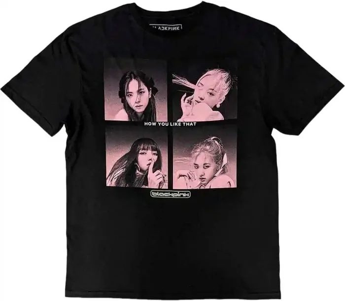 Blackpink T-shirt How You Like That Unisex Black XL