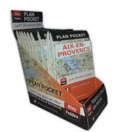BOITE COMPTOIR PLAN POCKET D&rsquo;AIX-EN-PROVENCE (15 EX)