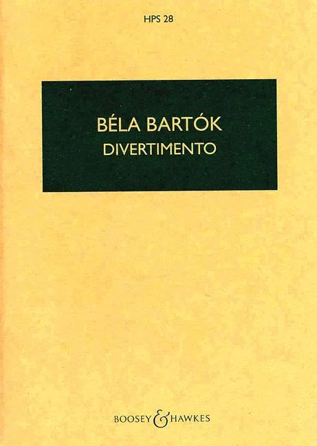 Boosey & Hawkes Bartok Bela – Divertimento – String Orchestra