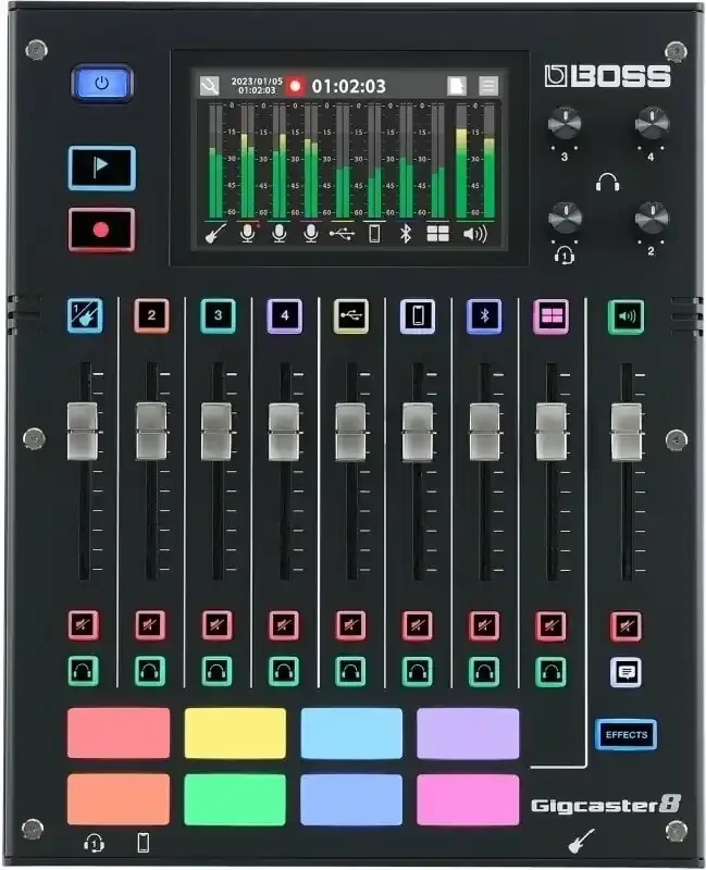 Boss Gigcaster GCS-8 Tables de mixage podcast