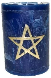 BOUGIE KARMA PENTAGRAMME – INDIGO