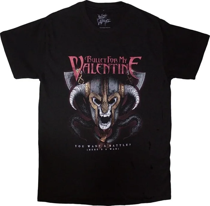 Bullet For My Valentine T-shirt Viking Unisex Black S