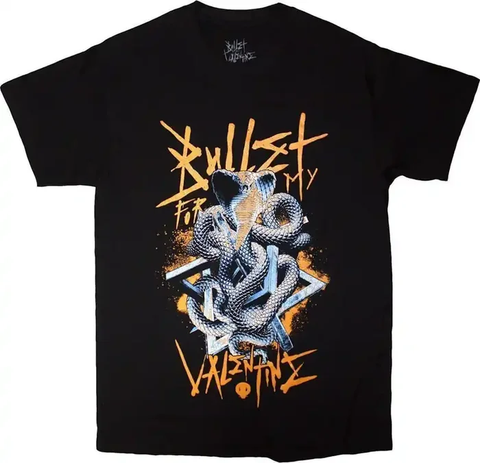 Bullet For My Valentine T-shirt Wrapped Cobra Unisex Black S