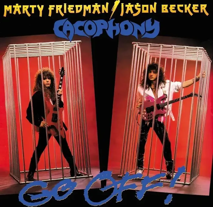 Cacophony – Go Off ! (Yellow with Black Splatter Coloured) (Limited Edition) (LP)