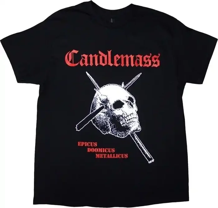 Candlemass T-shirt Epicus Doomicus Metallicus Unisex Black 2XL