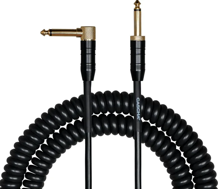 Cascha Advanced Line Guitar Cable 6 m Droit – Angle Câble d‘instrument