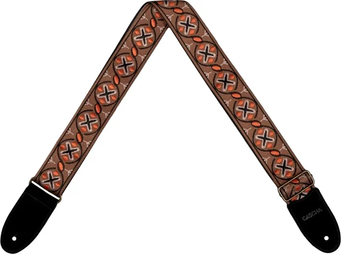 Cascha CUS-JW3 Jacquard Sangle pour Ukulélés Cross